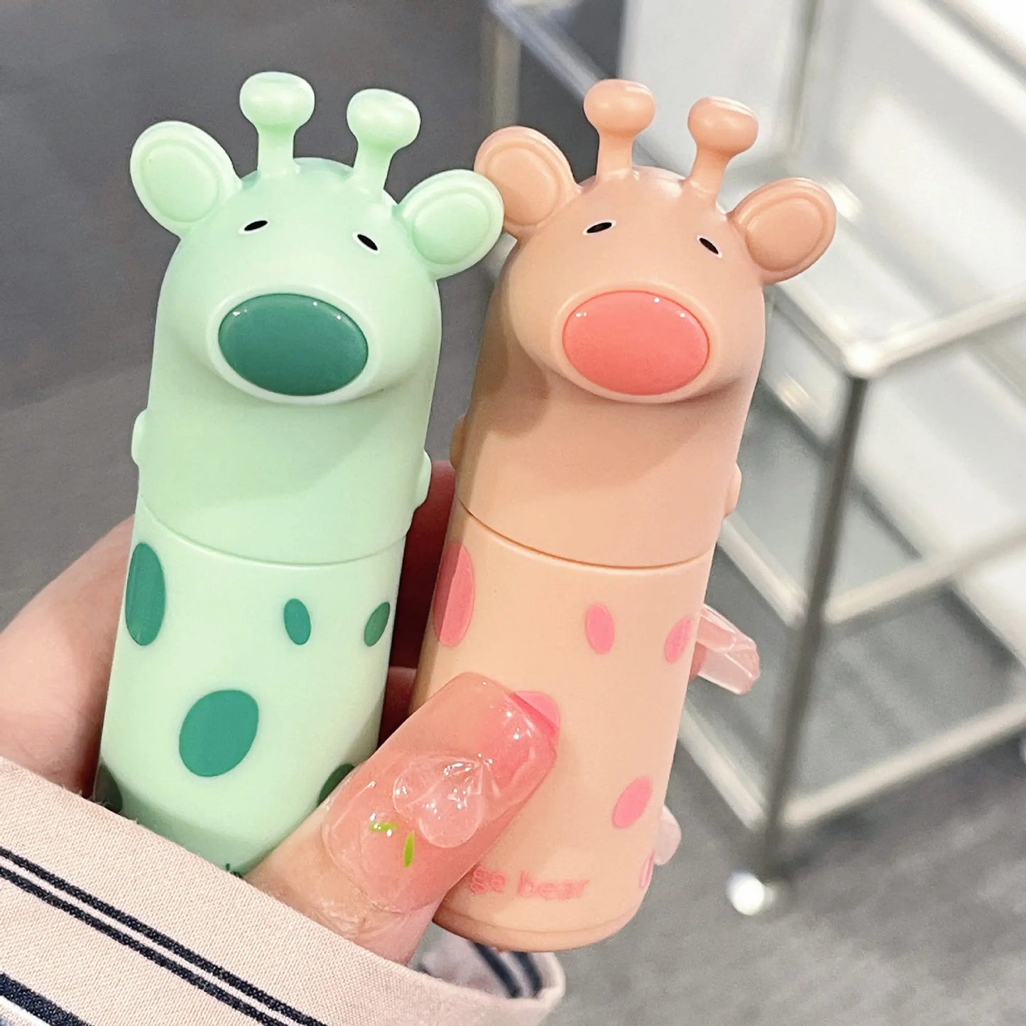 Gege Bear Giraffe Kawaii Lip Gloss