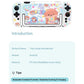 Gaming console cover with cartoon design on a white background