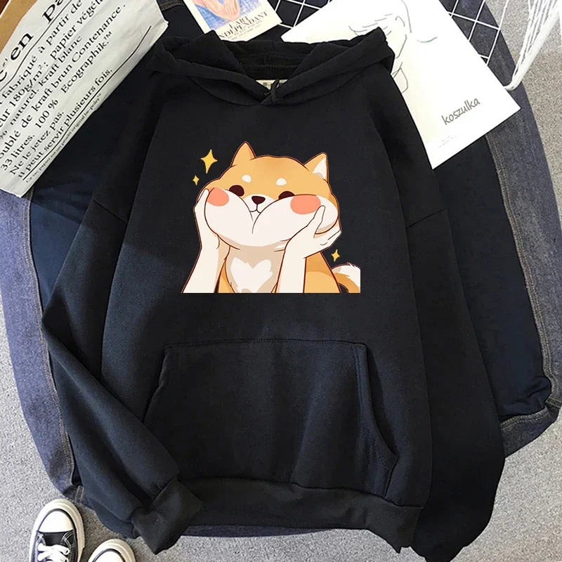 Cute Shiba Inu Graphic Hoodie