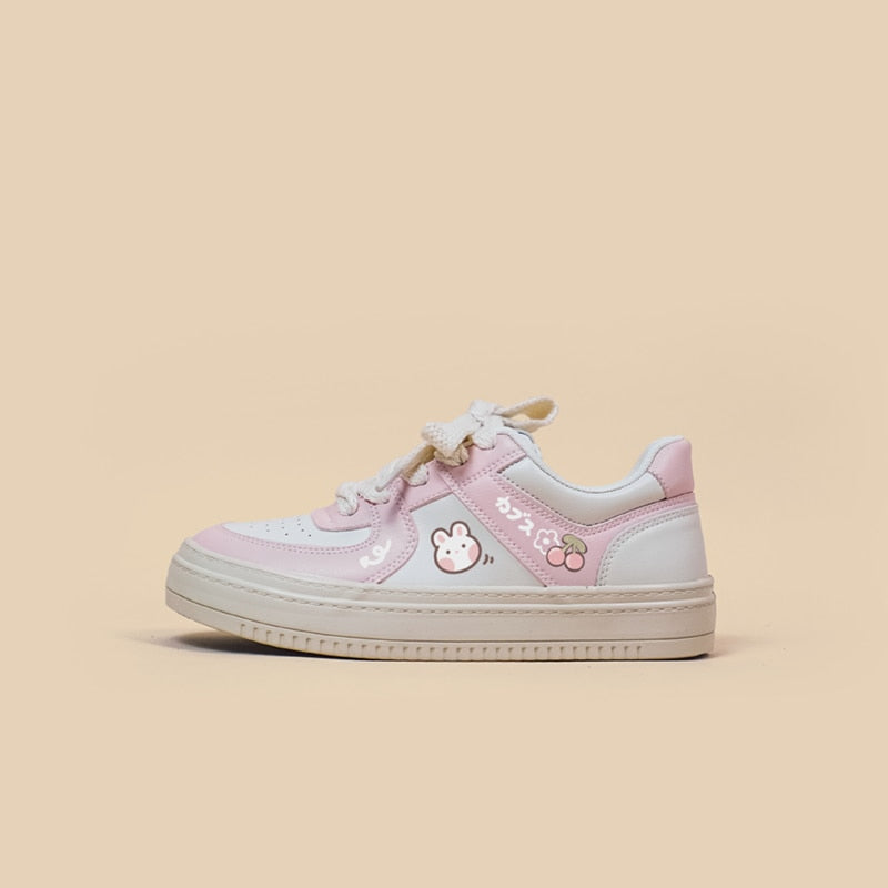 Kawaii Cherry Bunny Sneakers