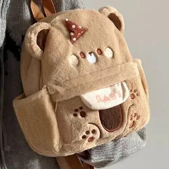Sweet Plush Brown Bear Backpack | Carry Essentials with Cuddly