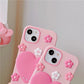 Kawaii Sakura Heart iPhone Case