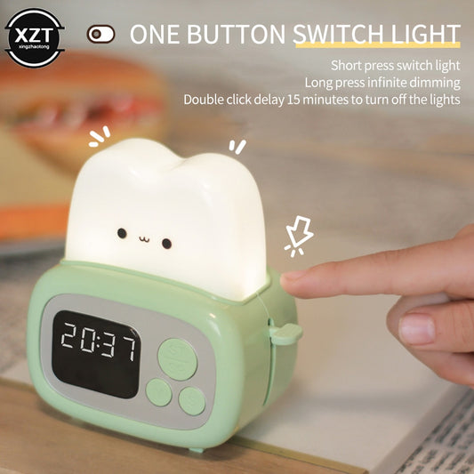 Kawaii Toaster Alarm Clock Night Light