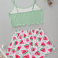 Watermelon Crop Top Pajamas