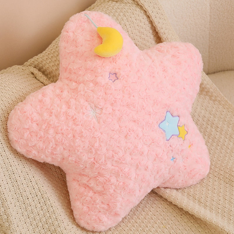 Kawaii Pink Star Plushie Pillow
