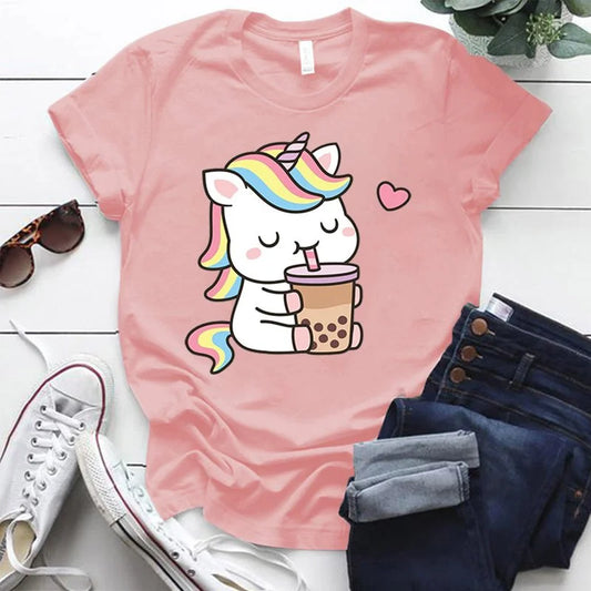 Boba Tea Unicorn T-Shirt