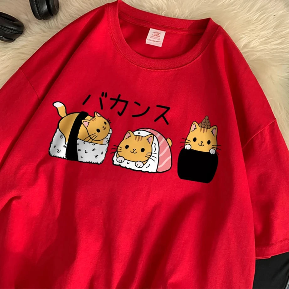 Kawaii Sushi Cats T-Shirt