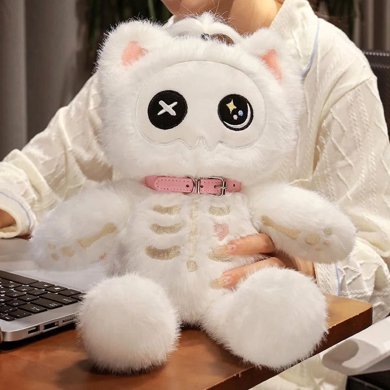 Skeleton Cat Plushies | Spooky Charm for Your Cuddle Collection