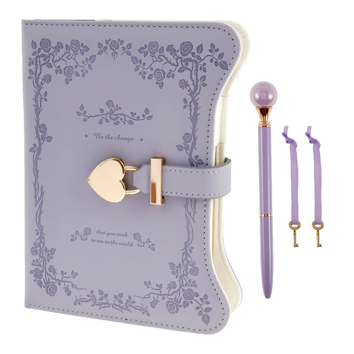 Pastel Diary with Heart Lock