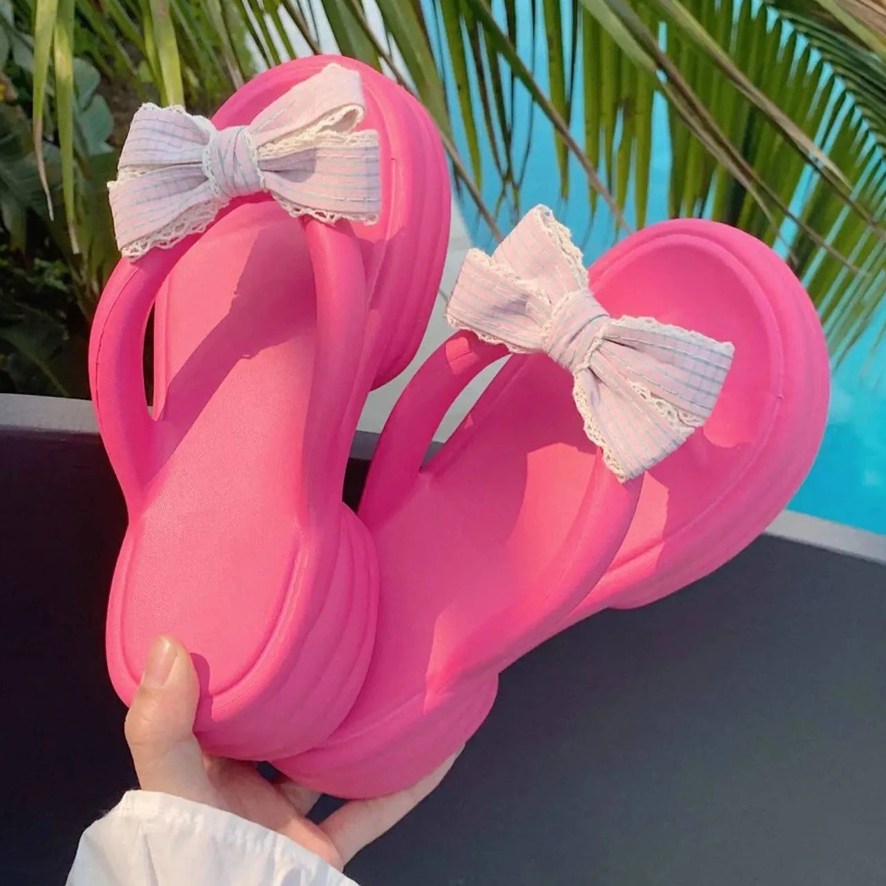 Cute Bow Beach Sandals