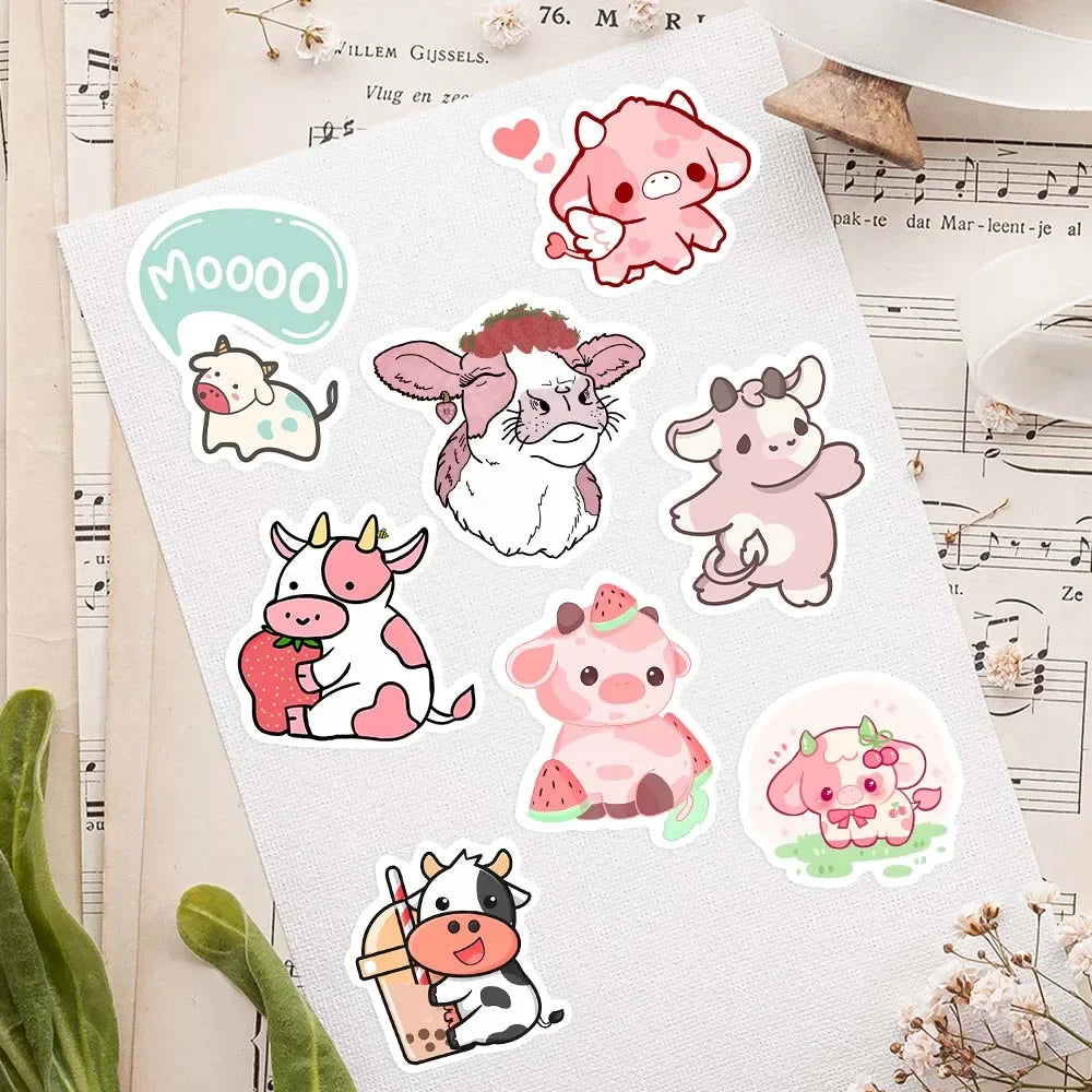 Kawaii Cow Sticker Pack