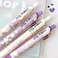 Kawaii Purple Daisy Gel Pens