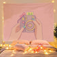 Kawaii Girl Wall Tapestry