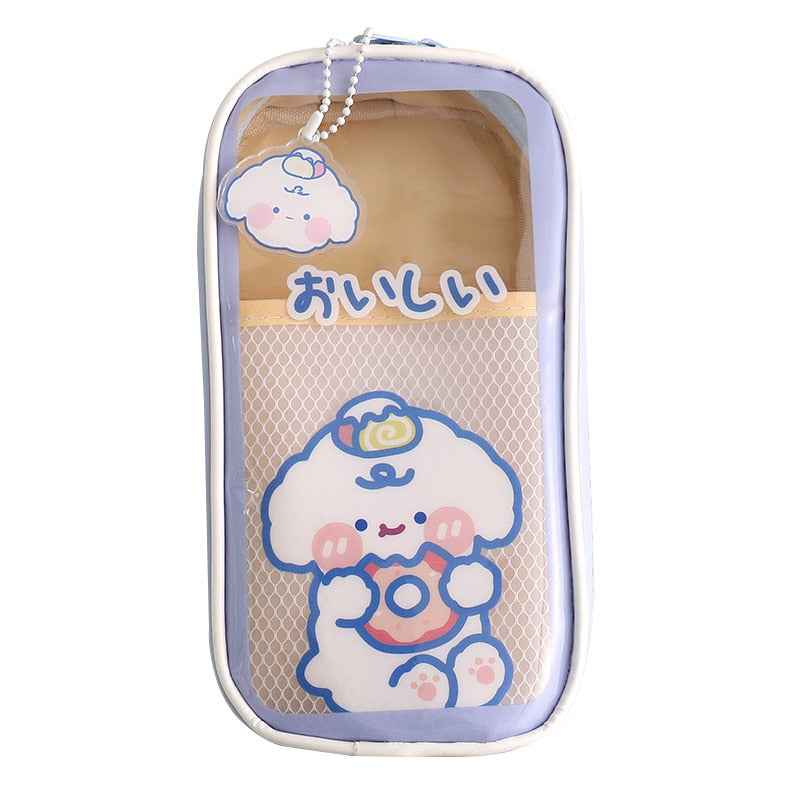 Kawaii Transparent Pencil Case