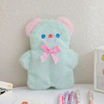 Plush Pastel Bear Pencil Case