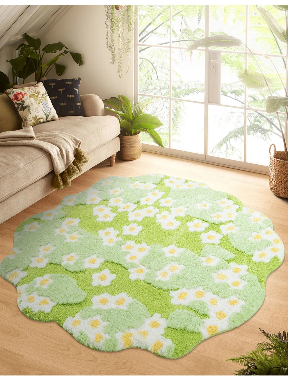Field of Daisies Rug – Kore Kawaii