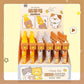 Kawaii Peek-a-Boo Cat Pens, positioned in a tray.