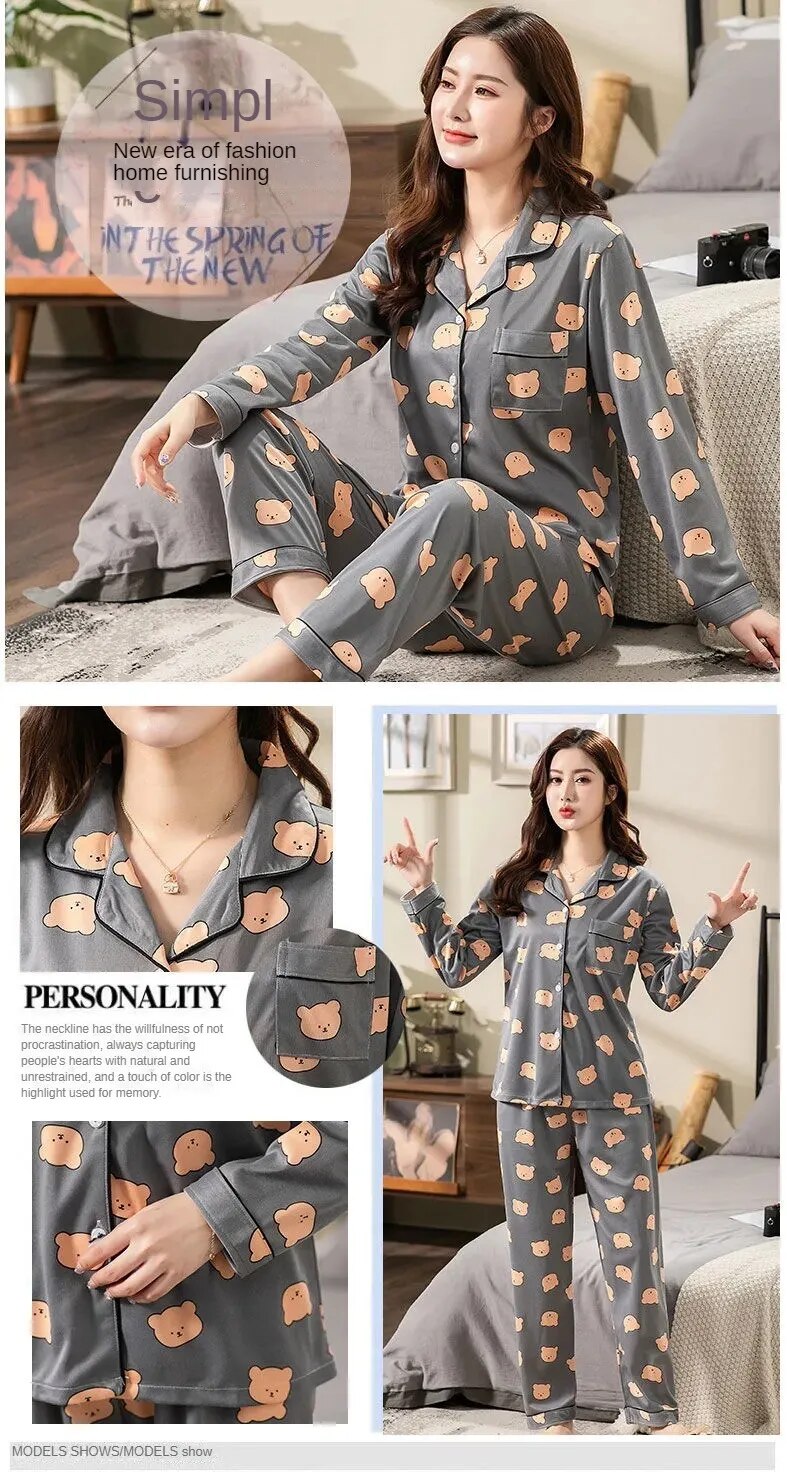 Teddy Bear Pajamas - Cuddle Up in Adorable Comfort – Kore Kawaii