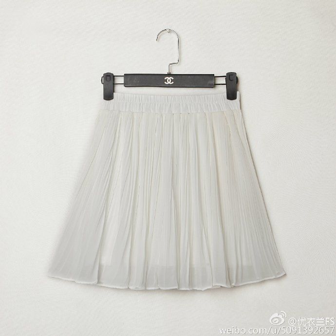 Kawaii White Chiffon Skirt