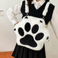 Kawaii Plush Paw Backpack