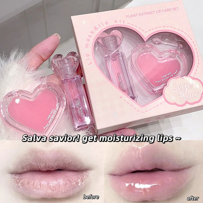 GEGE BEAR Lip Balm & Gloss Kit