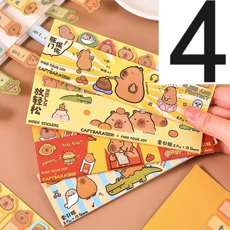 Capybara Bookmark Sticky Notes