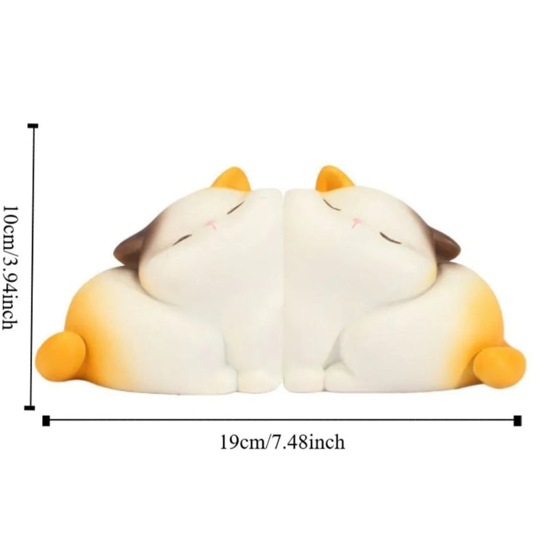 Kawaii Cutie Cats Bookends dimensions