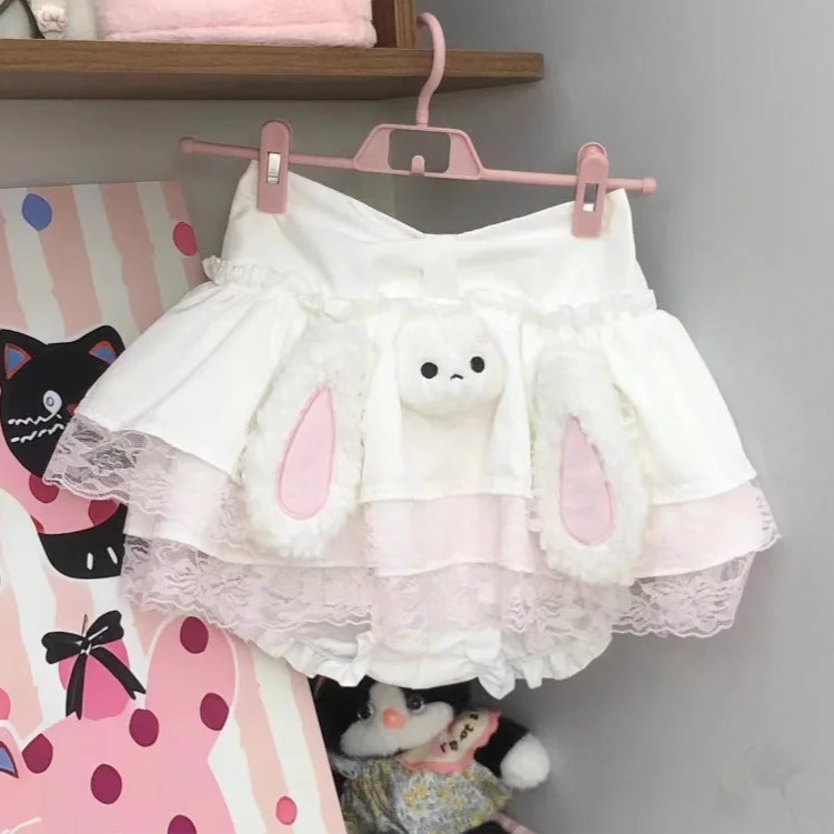 Kawaii Plush Bunny Skirt