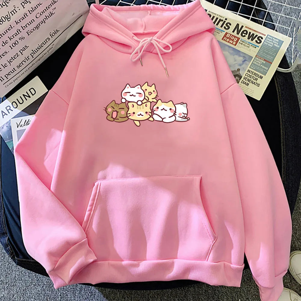 Kawaii Kitty Cuddles Hoodie