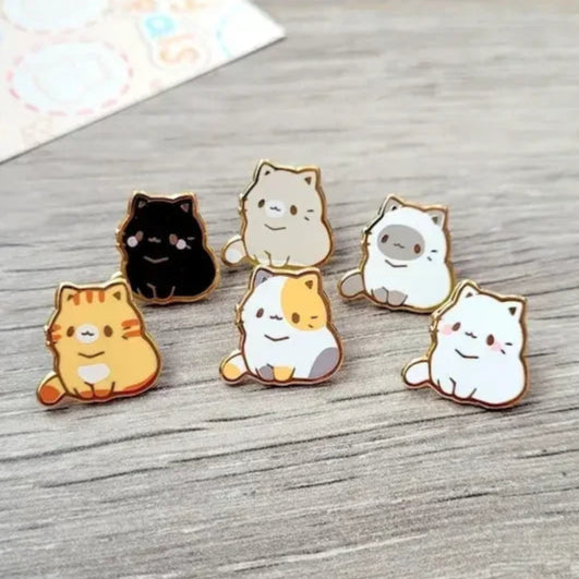 Kawaii Neko Enamel Pins