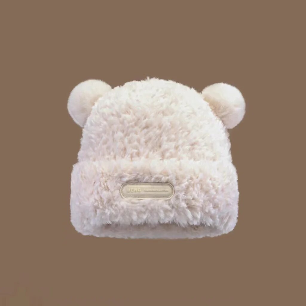 Cute Bear Ears Beanie - Stay Cozy with Playful Winter Style  display picture 2
