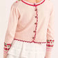 Pink Cherry & Strawberry Cropped Cardigan