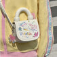 Cute Graffiti Tote Bag in White