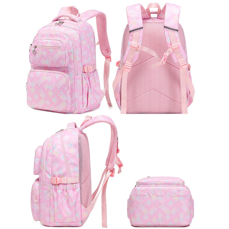 Kawaii Pink Mermaid Backpack