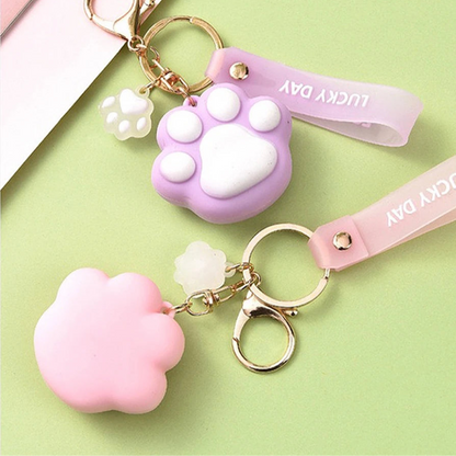 Lucky Day Cat Paw Keychains