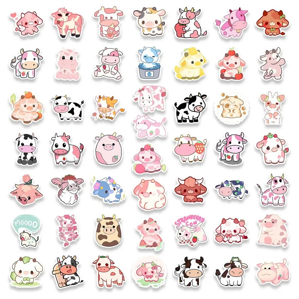 Kawaii Cow Sticker Pack