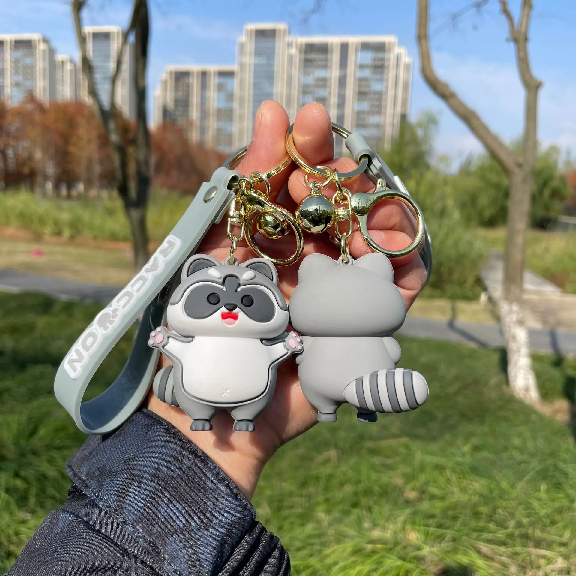Pvc Raccoon Keychain Cute & Kawaii Raccoon Keychains – Kore Kawaii