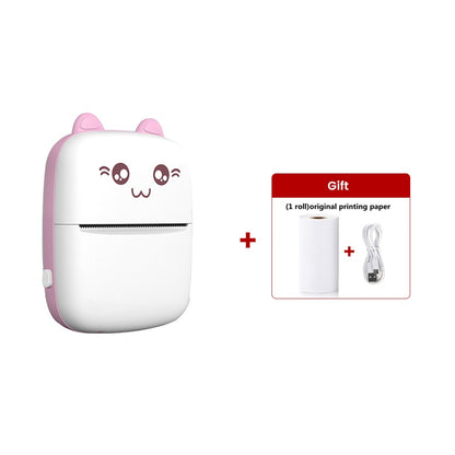 Kawaii Pink Portable Cat Thermal Printer