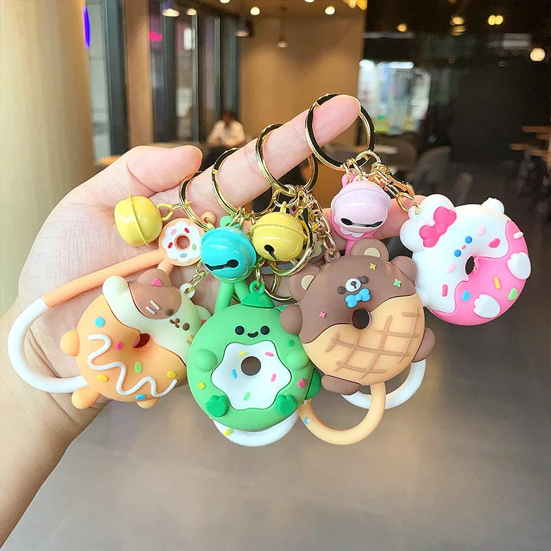 Animal Donut Friend Keychains