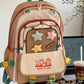 Kawaii  backpack with colorful design on a white surface