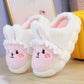 Kawaii Pink and White Plush Bunny Platform Slides