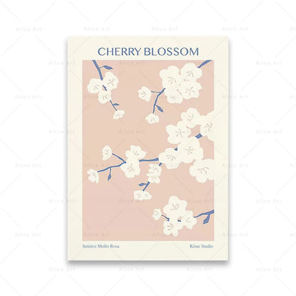 Kawaii Cherry Blossom Poster