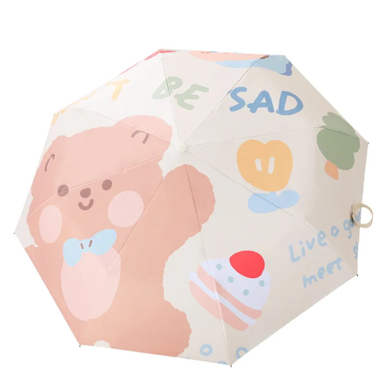 Cute Bow Tiie Bear Umbrellas