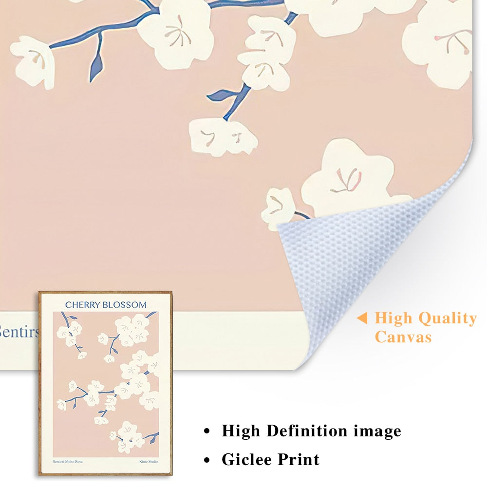 Kawaii Cherry Blossom Poster