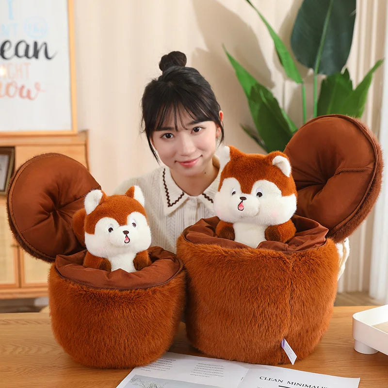 Surprise Squirrel Acorn Plushies