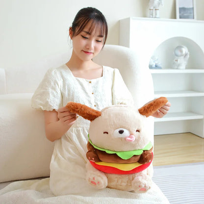 Hamburger Puppy Plushie