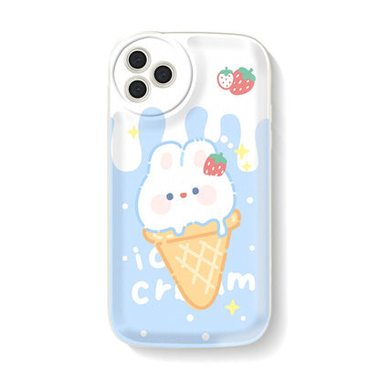 Kawaii Ice Cream Bunny iPhone Case