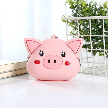 Pink Pig Silicone Coin Purse
