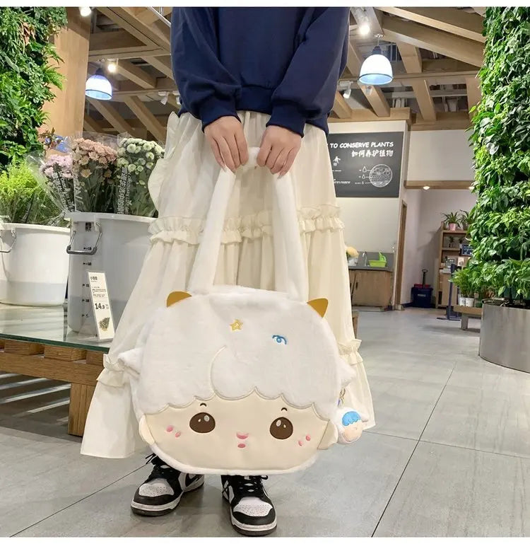 Lamb Face Tote Bag