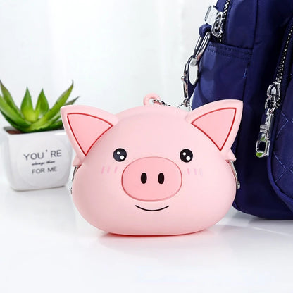 Pink Pig Silicone Coin Purse